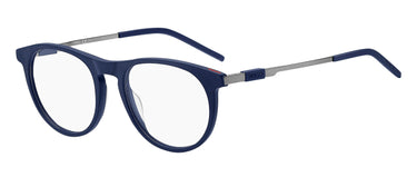 Premium Men Hugo Eyeglasses: HG 1154 - Matte Blue - SpecSMART Eye Clinic (Diagonal View)